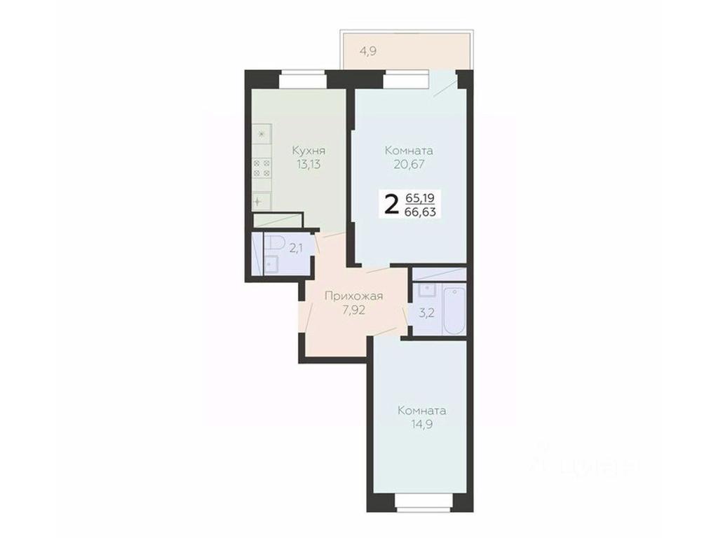 1-BD Apartment Sale, 66.63 sq. m. at Art-kvartal Onegin, Sadovaya Street, 3к1, Krasnaya Gorka Microdistrict, Podolsk, Moscow Region, Russia #1 1-BD Apartment Sale, 66.63 sq. m. at Art-kvartal Onegin, Sadovaya Street, 3к1, Krasnaya Gorka Microdistrict, Podolsk, Moscow Region, Russia #1