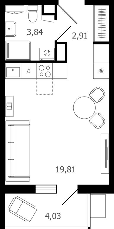 Apartment Sale, 27.9 sq. m. at Desyatka, Molodyozhnaya Street, 8, Ramenskoye, Moscow Region, Russia #1 Apartment Sale, 27.9 sq. m. at Desyatka, Molodyozhnaya Street, 8, Ramenskoye, Moscow Region, Russia #1