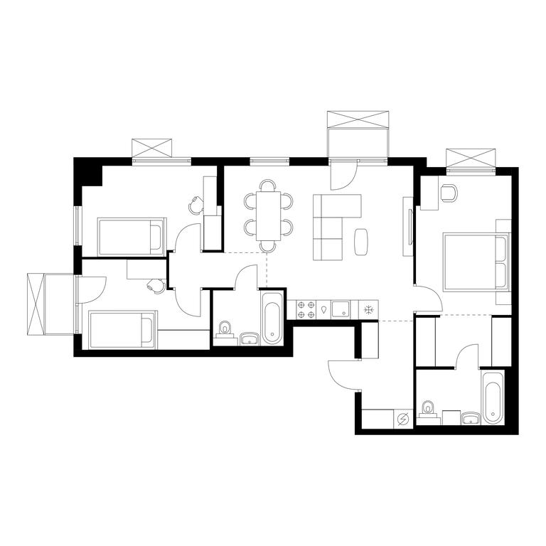 3-BD Apartment Sale, 78.3 sq. m. at Nikolskie Luga, Varshavskoye Highway, вл266с1, Moscow, Russia #1 3-BD Apartment Sale, 78.3 sq. m. at Nikolskie Luga, Varshavskoye Highway, вл266с1, Moscow, Russia #1