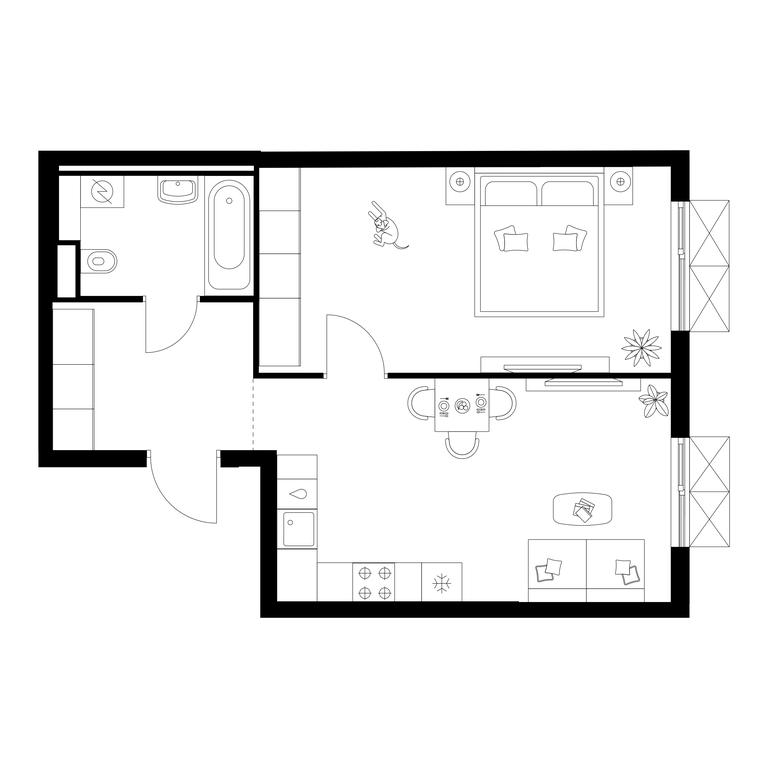 1-BD Apartment Sale, 44 sq. m. at Salarevo Park, Salaryevskaya Street, 8к1, Moskovskiy Settlement, Moscow, Russia #1 1-BD Apartment Sale, 44 sq. m. at Salarevo Park, Salaryevskaya Street, 8к1, Moskovskiy Settlement, Moscow, Russia #1