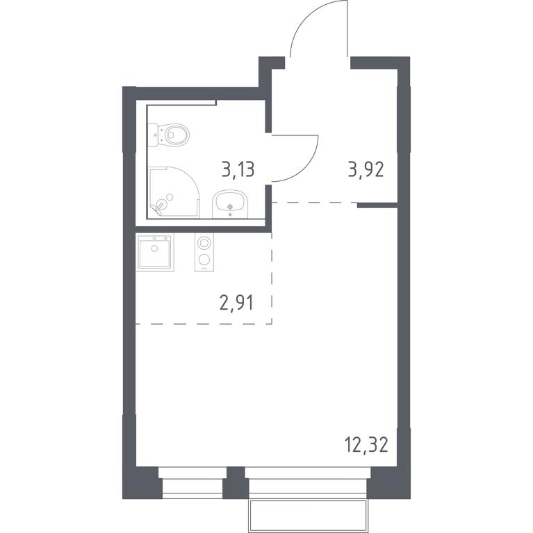 Apartment Sale, 22.28 sq. m. at Novoe Vnukovo, kvartal № 38, Kokoshkino Settlement, Moscow, Russia #1 Apartment Sale, 22.28 sq. m. at Novoe Vnukovo, kvartal № 38, Kokoshkino Settlement, Moscow, Russia #1