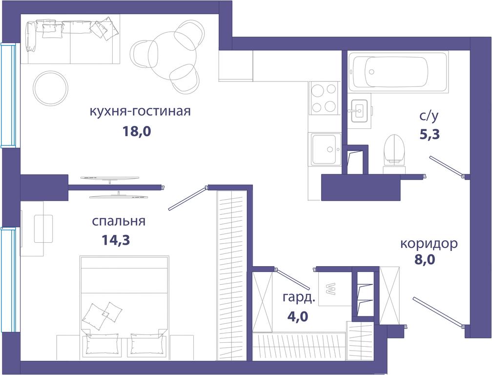 Продажа 1-комн. квартиры, 49,6 м² в ЖК «Событие», улица Лобачевского, 124к3, Москва, Россия #1 Продажа 1-комн. квартиры, 49,6 м² в ЖК «Событие», улица Лобачевского, 124к3, Москва, Россия #1