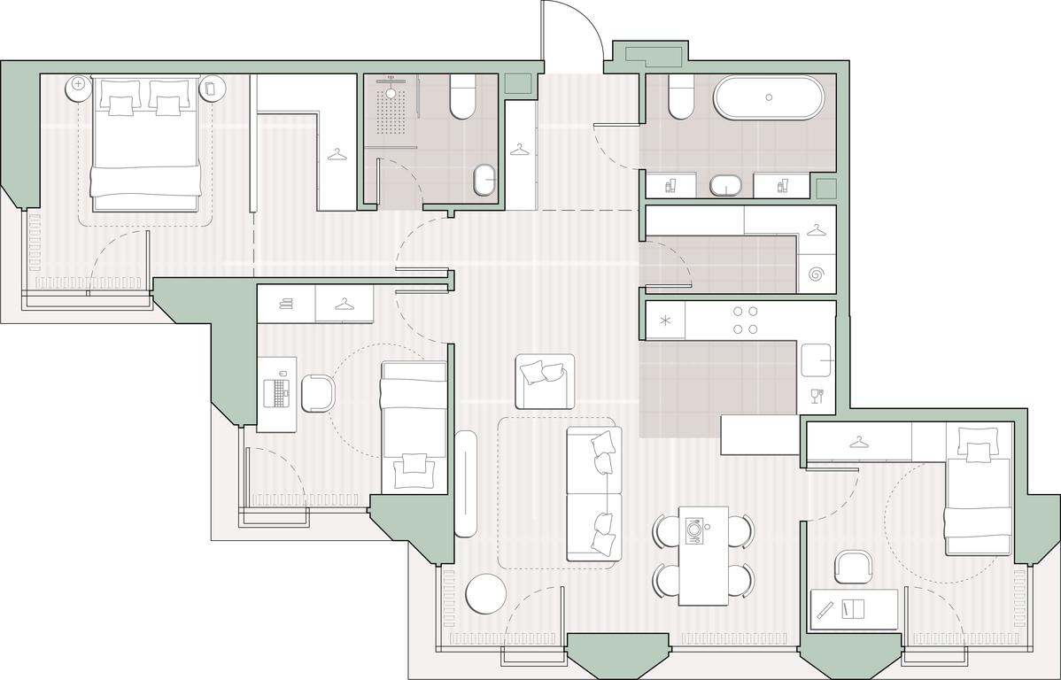 3-BD Apartment Sale, 87平方米 at Sreda na Lobachevskogo, Ochakovskoye Highway, Moscow, Russia #1 3-BD Apartment Sale, 87平方米 at Sreda na Lobachevskogo, Ochakovskoye Highway, Moscow, Russia #1