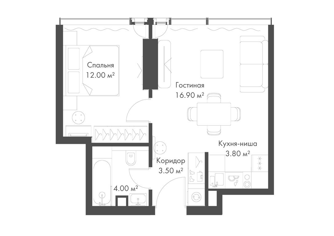 1-BD Apartment Sale, 40.2 sq. m. at Slava, Leningradskiy Avenue, 8с10, Moscow, Russia #1 1-BD Apartment Sale, 40.2 sq. m. at Slava, Leningradskiy Avenue, 8с10, Moscow, Russia #1