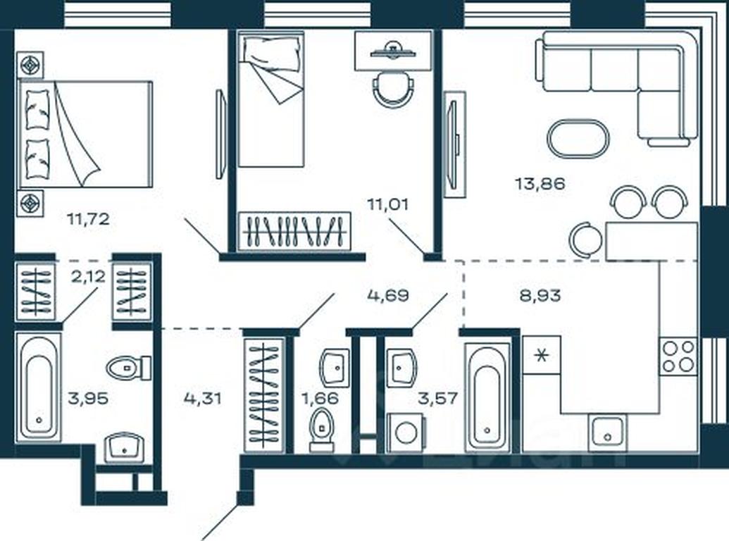1-BD Apartment Sale, 65.82 sq. m. at M-5, Tsentralnaya ulitsa, Krasnogorsk, Moscow Region, Russia #1 1-BD Apartment Sale, 65.82 sq. m. at M-5, Tsentralnaya ulitsa, Krasnogorsk, Moscow Region, Russia #1