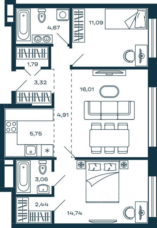 1-BD Apartment Sale, 67.78 sq. m. at M-5, Tsentralnaya ulitsa, Krasnogorsk, Moscow Region, Russia #1 1-BD Apartment Sale, 67.78 sq. m. at M-5, Tsentralnaya ulitsa, Krasnogorsk, Moscow Region, Russia #1