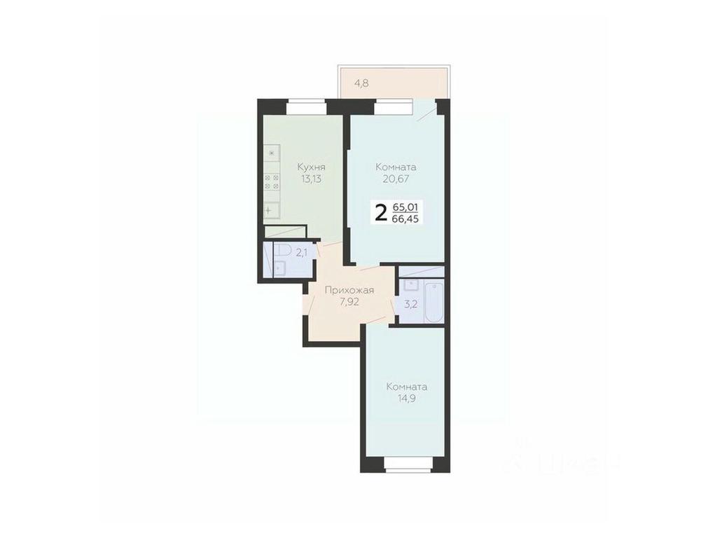 1-BD Apartment Sale, 66.45 sq. m. at Art-kvartal Onegin, Sadovaya Street, 3к1, Krasnaya Gorka Microdistrict, Podolsk, Moscow Region, Russia #1 1-BD Apartment Sale, 66.45 sq. m. at Art-kvartal Onegin, Sadovaya Street, 3к1, Krasnaya Gorka Microdistrict, Podolsk, Moscow Region, Russia #1