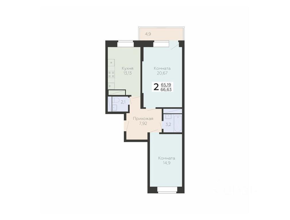 1-BD Apartment Sale, 66.63 sq. m. at Art-kvartal Onegin, Sadovaya Street, 3к1, Krasnaya Gorka Microdistrict, Podolsk, Moscow Region, Russia #1 1-BD Apartment Sale, 66.63 sq. m. at Art-kvartal Onegin, Sadovaya Street, 3к1, Krasnaya Gorka Microdistrict, Podolsk, Moscow Region, Russia #1