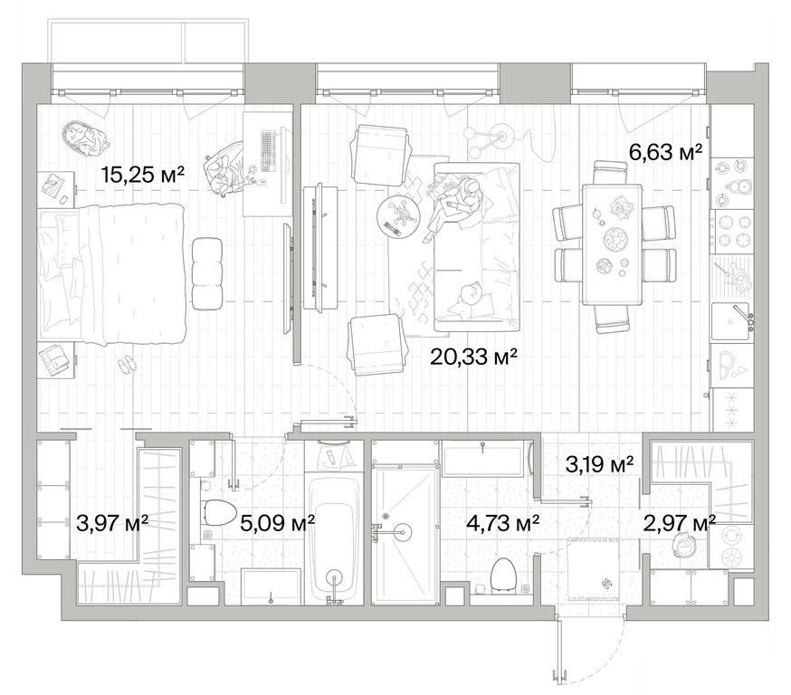 1-BD Apartment Sale, 62.16 sq. m. at Mys, derevnya Likino, Odintsovskiy Urban District, Moscow Region, Russia #1 1-BD Apartment Sale, 62.16 sq. m. at Mys, derevnya Likino, Odintsovskiy Urban District, Moscow Region, Russia #1