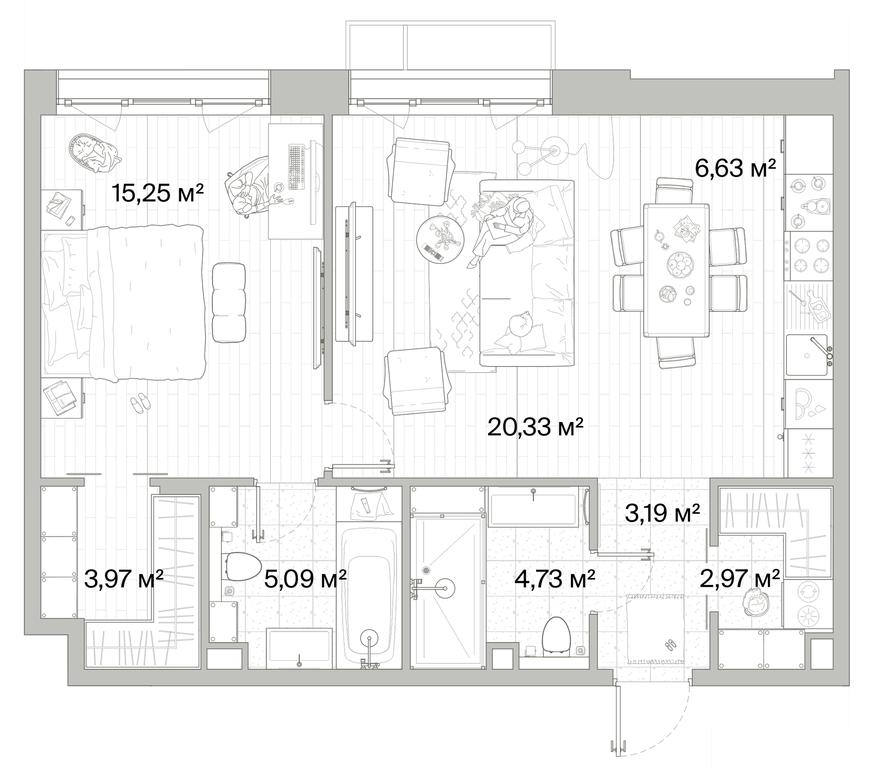 1-BD Apartment Sale, 62.16 sq. m. at Mys, derevnya Likino, Odintsovskiy Urban District, Moscow Region, Russia #1 1-BD Apartment Sale, 62.16 sq. m. at Mys, derevnya Likino, Odintsovskiy Urban District, Moscow Region, Russia #1