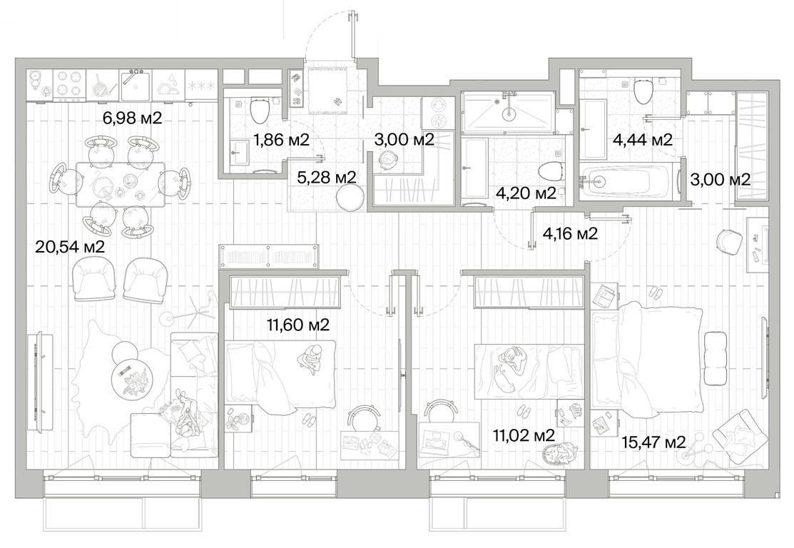 3-BD Apartment Sale, 91.55平方米 at Mys, derevnya Likino, Odintsovskiy Urban District, Moscow Region, Russia #1 3-BD Apartment Sale, 91.55平方米 at Mys, derevnya Likino, Odintsovskiy Urban District, Moscow Region, Russia #1