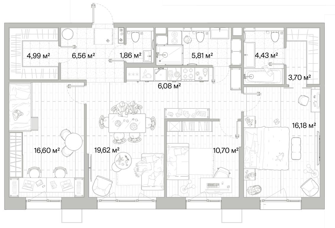 3-BD Apartment Sale, 96.53 sq. m. at Mys, derevnya Likino, Odintsovskiy Urban District, Moscow Region, Russia #1 3-BD Apartment Sale, 96.53 sq. m. at Mys, derevnya Likino, Odintsovskiy Urban District, Moscow Region, Russia #1