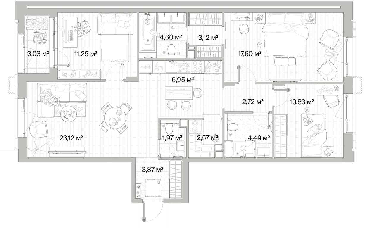 3-BD Apartment Sale, 94.61平方米 at Mys, derevnya Likino, Odintsovskiy Urban District, Moscow Region, Russia #1 3-BD Apartment Sale, 94.61平方米 at Mys, derevnya Likino, Odintsovskiy Urban District, Moscow Region, Russia #1