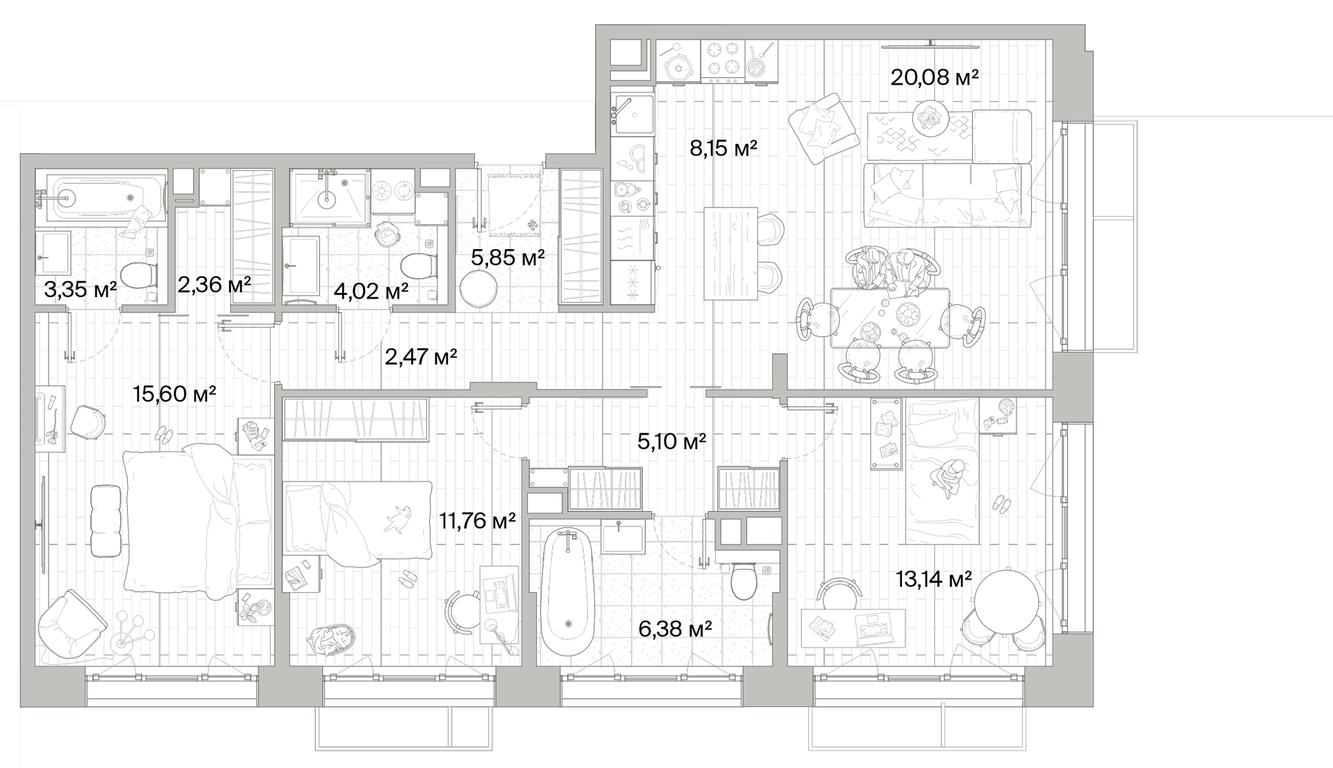 3-BD Apartment Sale, 98.26平方米 at Mys, derevnya Likino, Odintsovskiy Urban District, Moscow Region, Russia #1 3-BD Apartment Sale, 98.26平方米 at Mys, derevnya Likino, Odintsovskiy Urban District, Moscow Region, Russia #1