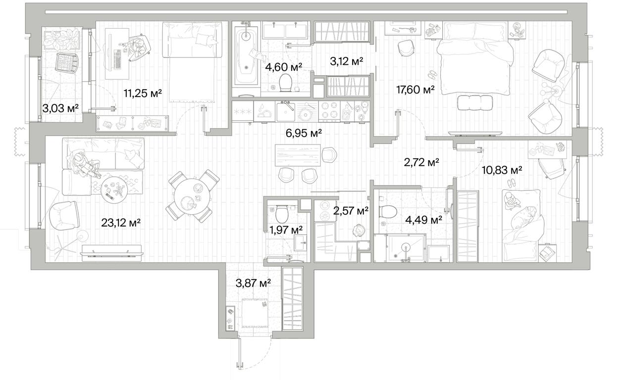 3-BD Apartment Sale, 94.61平方米 at Mys, derevnya Likino, Odintsovskiy Urban District, Moscow Region, Russia #1 3-BD Apartment Sale, 94.61平方米 at Mys, derevnya Likino, Odintsovskiy Urban District, Moscow Region, Russia #1