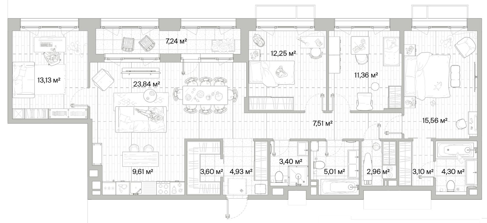 4-BD Apartment Sale, 124.38平方米 at Mys, derevnya Likino, Odintsovskiy Urban District, Moscow Region, Russia #1 4-BD Apartment Sale, 124.38平方米 at Mys, derevnya Likino, Odintsovskiy Urban District, Moscow Region, Russia #1
