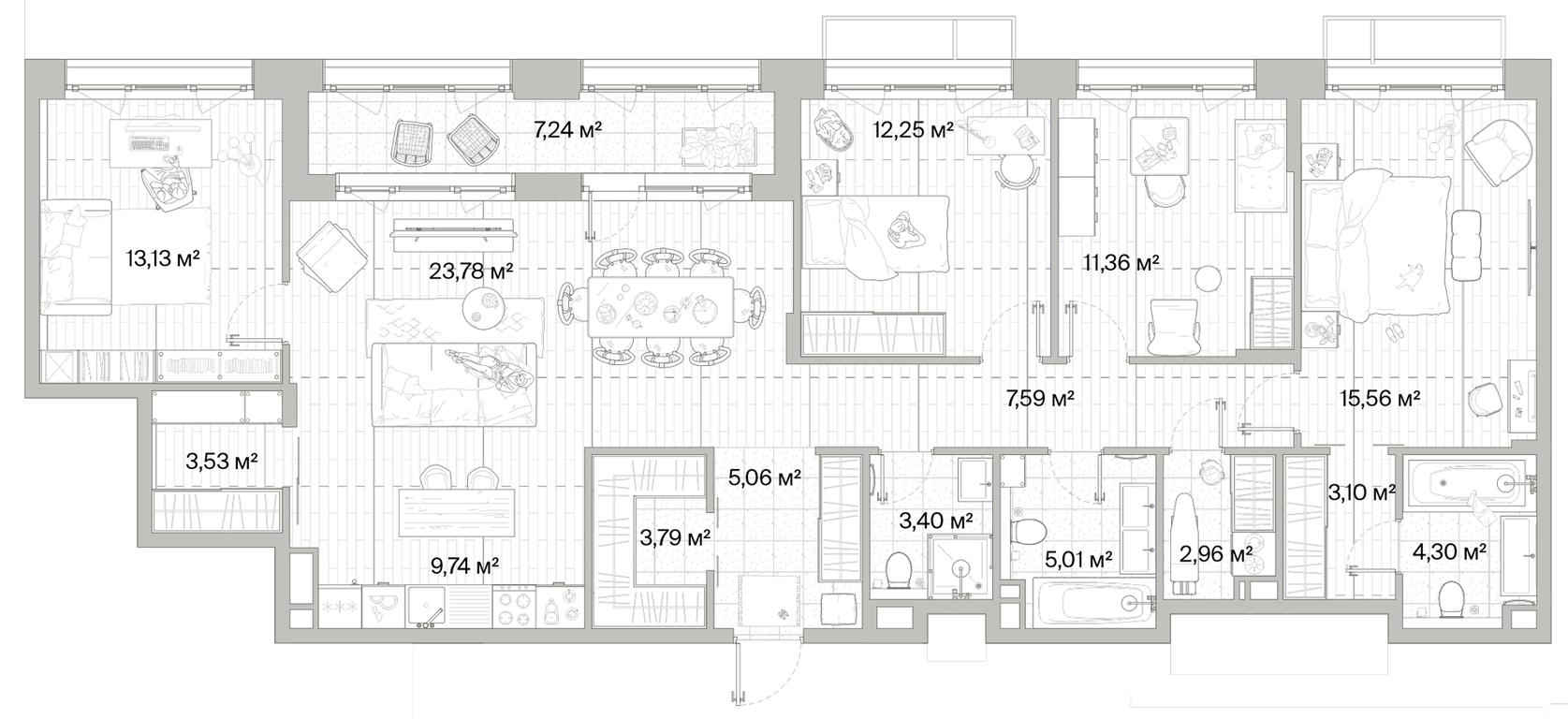 4-BD Apartment Sale, 128.34 sq. m. at Mys, derevnya Likino, Odintsovskiy Urban District, Moscow Region, Russia #1 4-BD Apartment Sale, 128.34 sq. m. at Mys, derevnya Likino, Odintsovskiy Urban District, Moscow Region, Russia #1