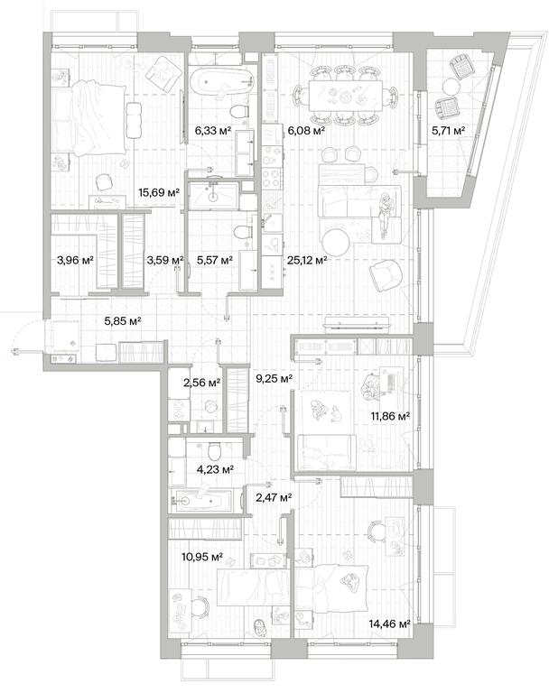 4-BD Apartment Sale, 130.82平方米 at Mys, derevnya Likino, Odintsovskiy Urban District, Moscow Region, Russia #1 4-BD Apartment Sale, 130.82平方米 at Mys, derevnya Likino, Odintsovskiy Urban District, Moscow Region, Russia #1