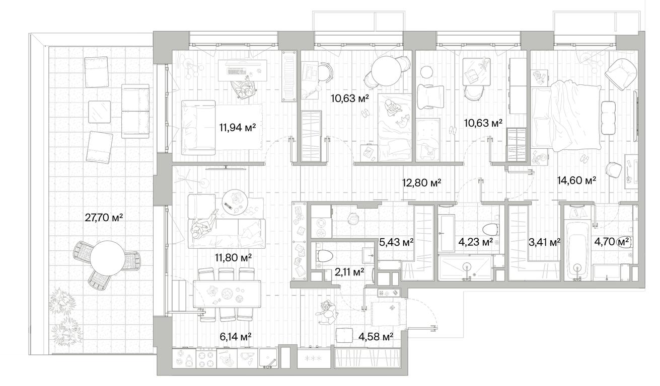 4-BD Apartment Sale, 111.31平方米 at Mys, derevnya Likino, Odintsovskiy Urban District, Moscow Region, Russia #1 4-BD Apartment Sale, 111.31平方米 at Mys, derevnya Likino, Odintsovskiy Urban District, Moscow Region, Russia #1