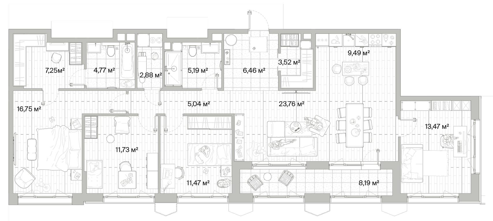 4-BD Apartment Sale, 125.88平方米 at Mys, derevnya Likino, Odintsovskiy Urban District, Moscow Region, Russia #1 4-BD Apartment Sale, 125.88平方米 at Mys, derevnya Likino, Odintsovskiy Urban District, Moscow Region, Russia #1