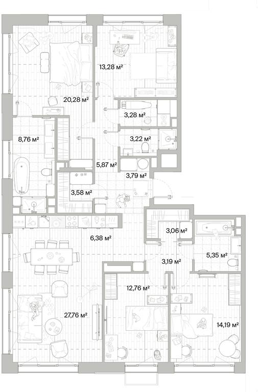 4-BD Apartment Sale, 134.52平方米 at Mys, derevnya Likino, Odintsovskiy Urban District, Moscow Region, Russia #1 4-BD Apartment Sale, 134.52平方米 at Mys, derevnya Likino, Odintsovskiy Urban District, Moscow Region, Russia #1
