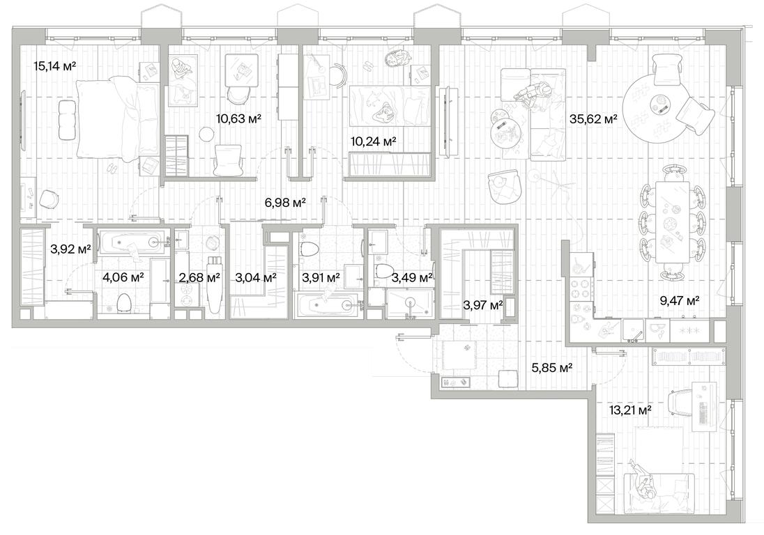 4-BD Apartment Sale, 132.2平方米 at Mys, derevnya Likino, Odintsovskiy Urban District, Moscow Region, Russia #1 4-BD Apartment Sale, 132.2平方米 at Mys, derevnya Likino, Odintsovskiy Urban District, Moscow Region, Russia #1