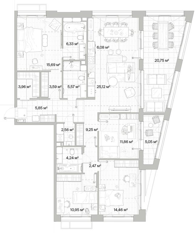 4-BD Apartment Sale, 140.87平方米 at Mys, derevnya Likino, Odintsovskiy Urban District, Moscow Region, Russia #1 4-BD Apartment Sale, 140.87平方米 at Mys, derevnya Likino, Odintsovskiy Urban District, Moscow Region, Russia #1
