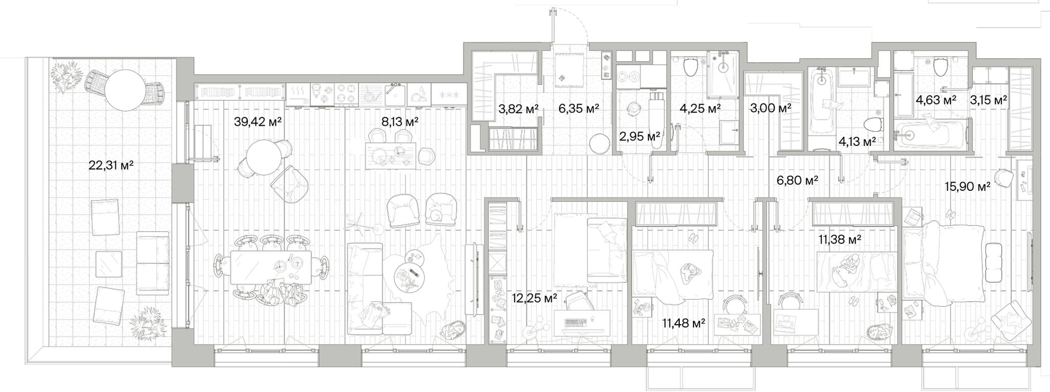 4-BD Apartment Sale, 144.33平方米 at Mys, derevnya Likino, Odintsovskiy Urban District, Moscow Region, Russia #1 4-BD Apartment Sale, 144.33平方米 at Mys, derevnya Likino, Odintsovskiy Urban District, Moscow Region, Russia #1