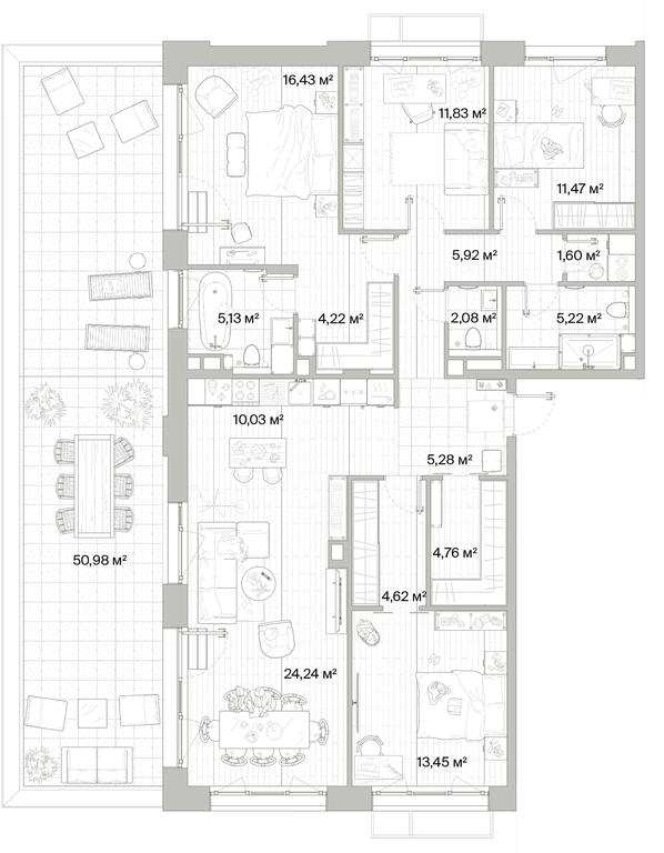 4-BD Apartment Sale, 141.57平方米 at Mys, derevnya Likino, Odintsovskiy Urban District, Moscow Region, Russia #1 4-BD Apartment Sale, 141.57平方米 at Mys, derevnya Likino, Odintsovskiy Urban District, Moscow Region, Russia #1