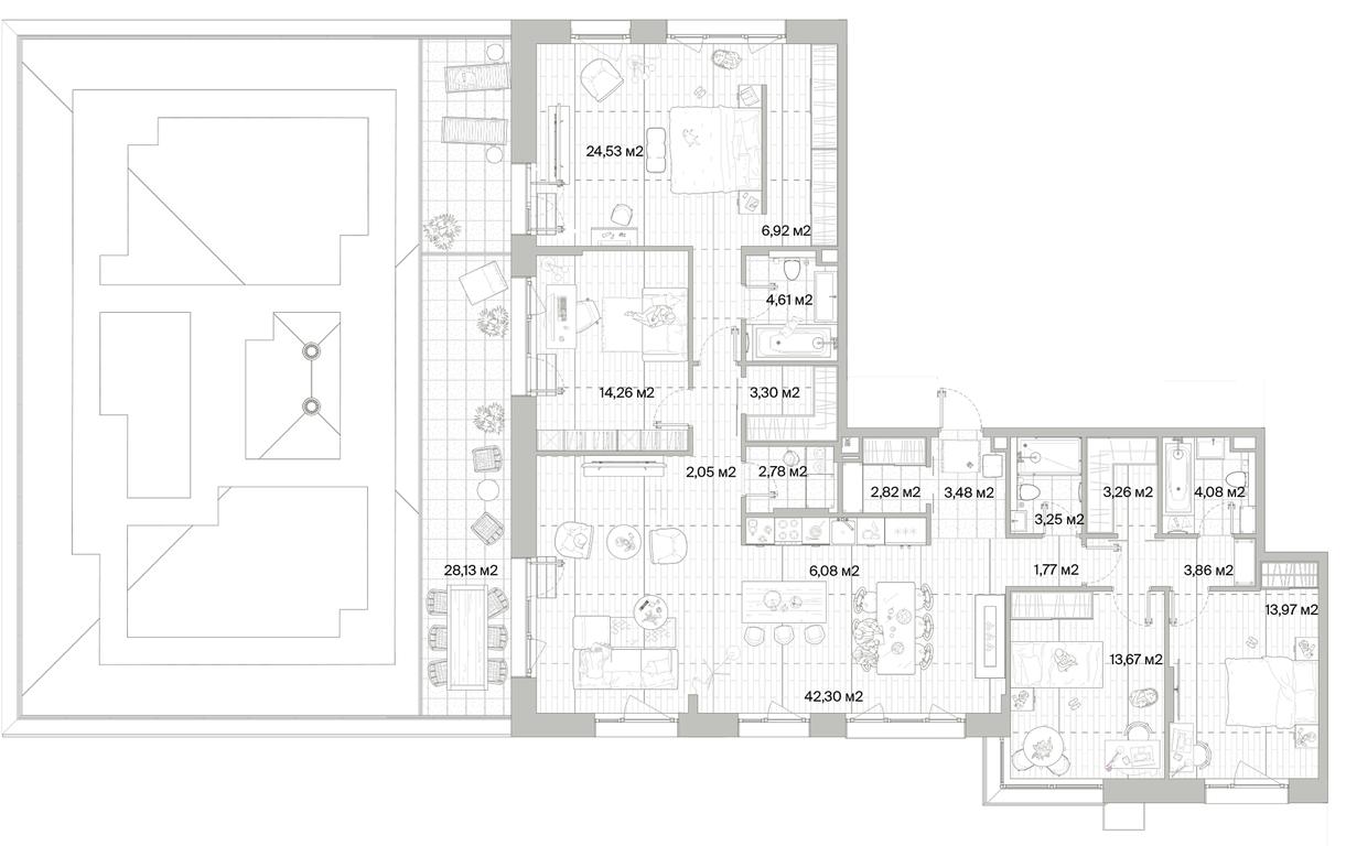 4-BD Apartment Sale, 165.43平方米 at Mys, derevnya Likino, Odintsovskiy Urban District, Moscow Region, Russia #1