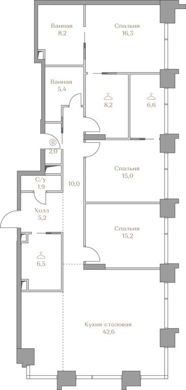3-BD Apartment Sale, 143.1 sq. m. at Luzhniki Collection, Luzhnetskaya Embankment, 2/4с17, Moscow, Russia #1 3-BD Apartment Sale, 143.1 sq. m. at Luzhniki Collection, Luzhnetskaya Embankment, 2/4с17, Moscow, Russia #1
