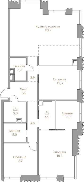 3-BD Apartment Sale, 127.1 sq. m. at Luzhniki Collection, Luzhnetskaya Embankment, 2/4с17, Moscow, Russia #1 3-BD Apartment Sale, 127.1 sq. m. at Luzhniki Collection, Luzhnetskaya Embankment, 2/4с17, Moscow, Russia #1