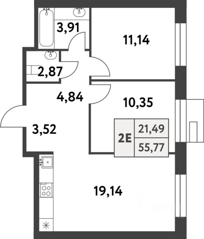 1-BD Apartment Sale, 55.7 sq. m. at Smart Garden (Smart Garden), 5-ya ulitsa Lesnyye Polyany, posyolok Gazoprovod, Kommunarka District, Novomoskovskiy Administrative Okrug, Moscow, Russia #1 1-BD Apartment Sale, 55.7 sq. m. at Smart Garden (Smart Garden), 5-ya ulitsa Lesnyye Polyany, posyolok Gazoprovod, Kommunarka District, Novomoskovskiy Administrative Okrug, Moscow, Russia #1