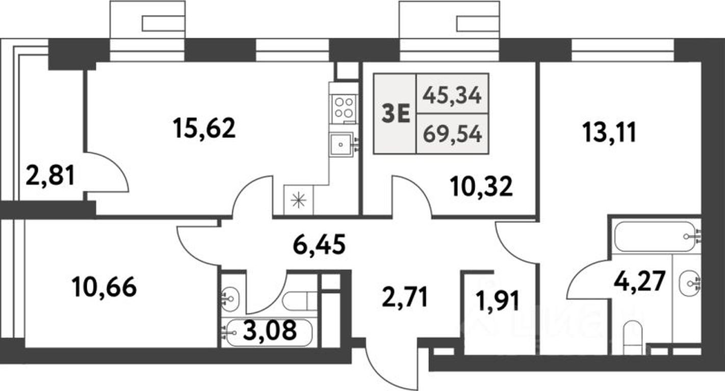2-BD Apartment Sale, 69.5 sq. m. at Smart Garden (Smart Garden), 5-ya ulitsa Lesnyye Polyany, posyolok Gazoprovod, Kommunarka District, Novomoskovskiy Administrative Okrug, Moscow, Russia #1 2-BD Apartment Sale, 69.5 sq. m. at Smart Garden (Smart Garden), 5-ya ulitsa Lesnyye Polyany, posyolok Gazoprovod, Kommunarka District, Novomoskovskiy Administrative Okrug, Moscow, Russia #1