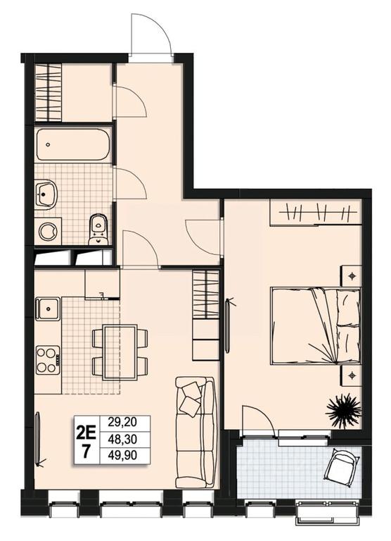 1-BD Apartment Sale, 48平方米 at Atlantis, Novomytischinsky Avenue, Mytischi, Moscow Region, Russia #1 1-BD Apartment Sale, 48平方米 at Atlantis, Novomytischinsky Avenue, Mytischi, Moscow Region, Russia #1