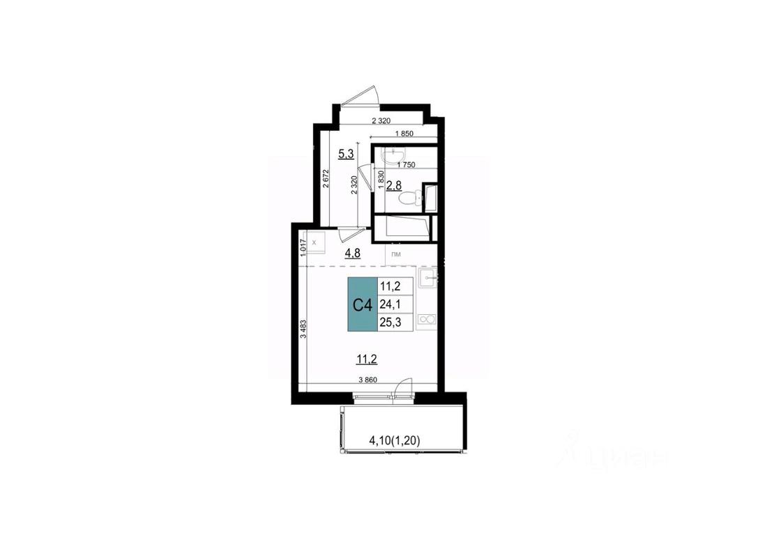 Apartment Sale, 25.3 sq. m. at Mikrorayon 6 6A, 6A mikrorayon, Odintsovo, Moscow Region, Russia #1 Apartment Sale, 25.3 sq. m. at Mikrorayon 6 6A, 6A mikrorayon, Odintsovo, Moscow Region, Russia #1