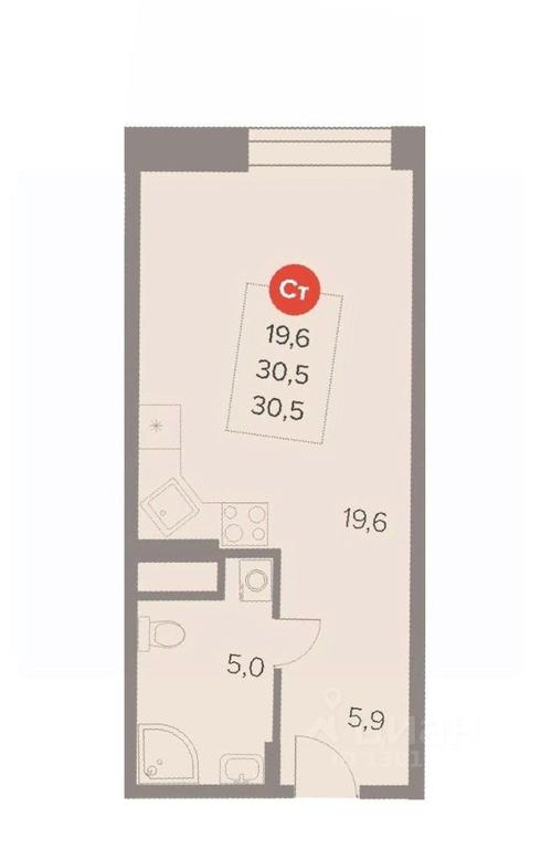 Apartment Sale, 30.5 sq. m. at Otlichno, Oktyabrskiy Avenue, 28А, Lyubertsy, Moscow Region, Russia #1 Apartment Sale, 30.5 sq. m. at Otlichno, Oktyabrskiy Avenue, 28А, Lyubertsy, Moscow Region, Russia #1