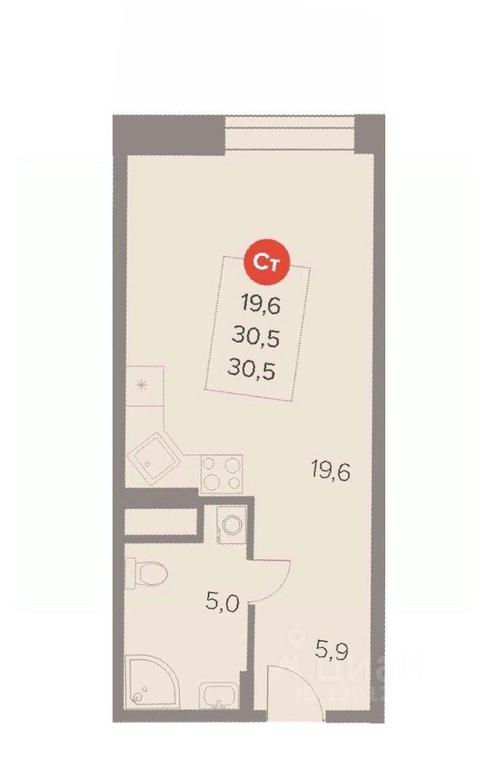 Apartment Sale, 30.5 sq. m. at Otlichno, Oktyabrskiy Avenue, 28А, Lyubertsy, Moscow Region, Russia #1 Apartment Sale, 30.5 sq. m. at Otlichno, Oktyabrskiy Avenue, 28А, Lyubertsy, Moscow Region, Russia #1