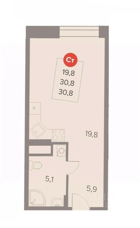 Apartment Sale, 30.8 sq. m. at Otlichno, Oktyabrskiy Avenue, 28А, Lyubertsy, Moscow Region, Russia #1 Apartment Sale, 30.8 sq. m. at Otlichno, Oktyabrskiy Avenue, 28А, Lyubertsy, Moscow Region, Russia #1