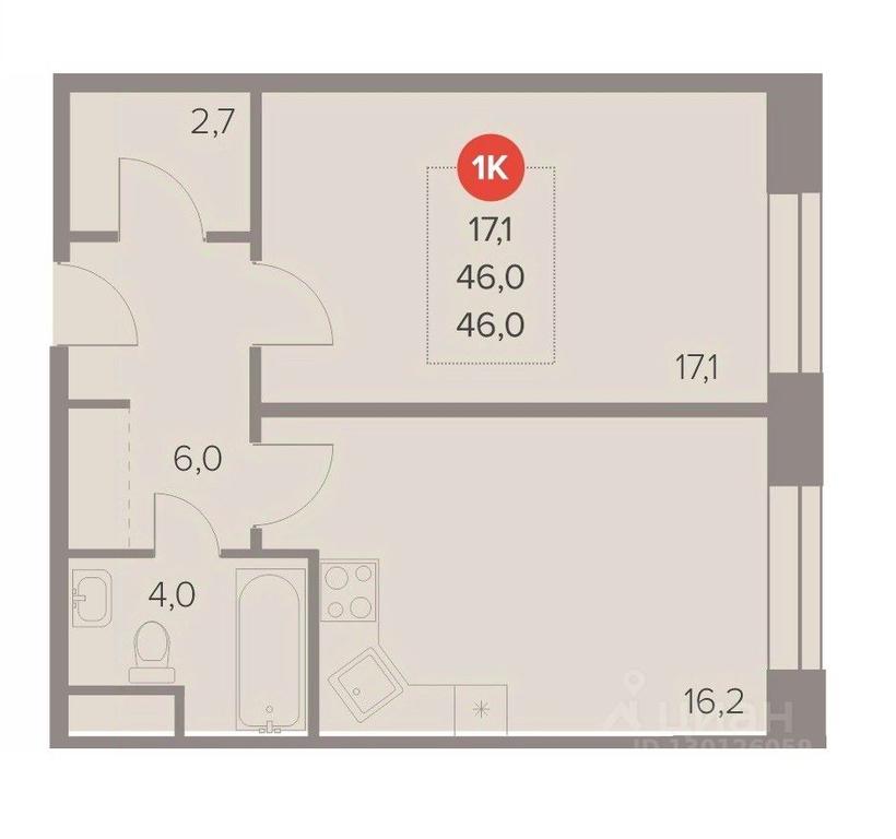 Apartment Sale, 46 sq. m. at Otlichno, Oktyabrskiy Avenue, 28А, Lyubertsy, Moscow Region, Russia #1 Apartment Sale, 46 sq. m. at Otlichno, Oktyabrskiy Avenue, 28А, Lyubertsy, Moscow Region, Russia #1