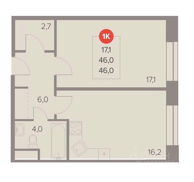 Apartment Sale, 46 sq. m. at Otlichno, Oktyabrskiy Avenue, 28А, Lyubertsy, Moscow Region, Russia #1 Apartment Sale, 46 sq. m. at Otlichno, Oktyabrskiy Avenue, 28А, Lyubertsy, Moscow Region, Russia #1