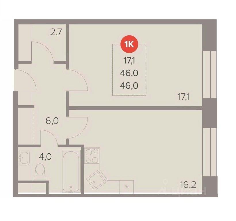 Apartment Sale, 46 sq. m. at Otlichno, Oktyabrskiy Avenue, 28А, Lyubertsy, Moscow Region, Russia #1 Apartment Sale, 46 sq. m. at Otlichno, Oktyabrskiy Avenue, 28А, Lyubertsy, Moscow Region, Russia #1