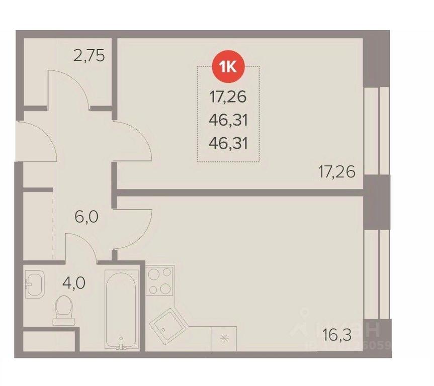 Apartment Sale, 46.31 sq. m. at Otlichno, Oktyabrskiy Avenue, 28А, Lyubertsy, Moscow Region, Russia #1 Apartment Sale, 46.31 sq. m. at Otlichno, Oktyabrskiy Avenue, 28А, Lyubertsy, Moscow Region, Russia #1