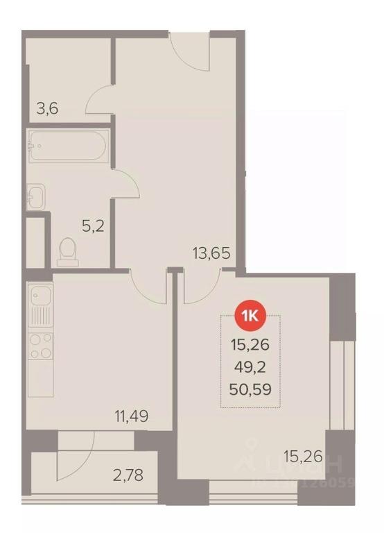 Apartment Sale, 50.59 sq. m. at Otlichno, Oktyabrskiy Avenue, 28А, Lyubertsy, Moscow Region, Russia #1 Apartment Sale, 50.59 sq. m. at Otlichno, Oktyabrskiy Avenue, 28А, Lyubertsy, Moscow Region, Russia #1