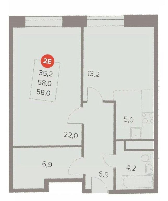 1-BD Apartment Sale, 58 sq. m. at Otlichno, Oktyabrskiy Avenue, 28А, Lyubertsy, Moscow Region, Russia #1 1-BD Apartment Sale, 58 sq. m. at Otlichno, Oktyabrskiy Avenue, 28А, Lyubertsy, Moscow Region, Russia #1