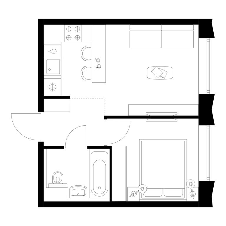 Продажа 1-комн. квартиры, 31,1 м² в ЖК «Бусиновский парк», Ижорская улица, 6с5, Москва, Россия #1 Продажа 1-комн. квартиры, 31,1 м² в ЖК «Бусиновский парк», Ижорская улица, 6с5, Москва, Россия #1