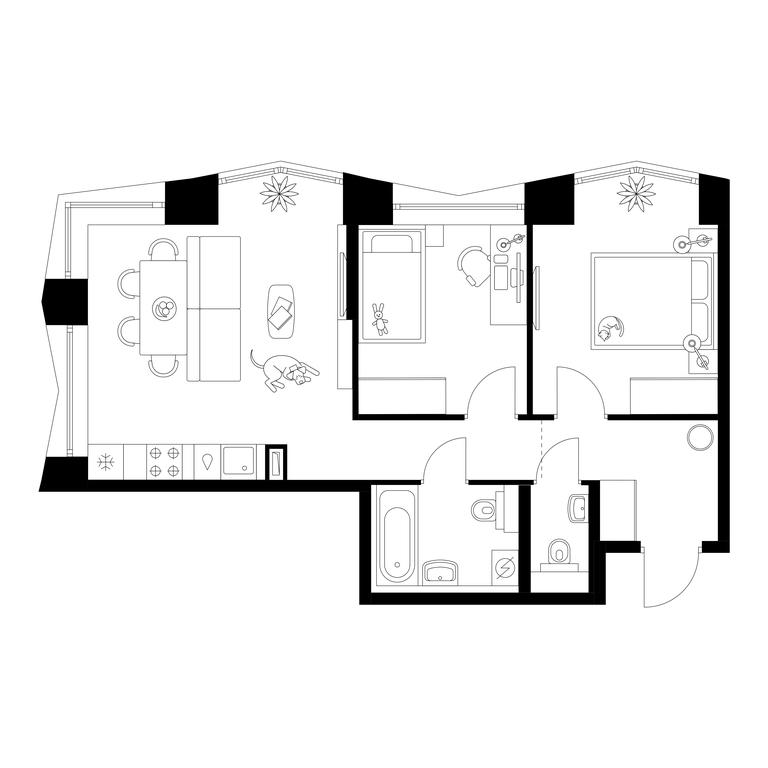 Продажа 2-комн. квартиры, 54,9 м² в ЖК «Бусиновский парк», Ижорская улица, 6с5, Москва, Россия #1 Продажа 2-комн. квартиры, 54,9 м² в ЖК «Бусиновский парк», Ижорская улица, 6с5, Москва, Россия #1