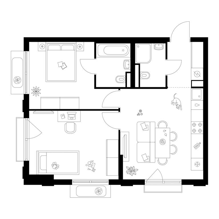 2-BD Apartment Sale, 55.7 sq. m. at Ilinskie Luga, Zapovednaya Street, 1, posyolok Ilyinskoye-Usovo, Krasnogorsk City District, Moscow Region, Russia #1 2-BD Apartment Sale, 55.7 sq. m. at Ilinskie Luga, Zapovednaya Street, 1, posyolok Ilyinskoye-Usovo, Krasnogorsk City District, Moscow Region, Russia #1