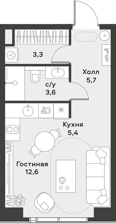 Apartment Sale, 30.6 sq. m. at Alia, Lyotnaya Street, 95Бк2, Moscow, Russia #1 Apartment Sale, 30.6 sq. m. at Alia, Lyotnaya Street, 95Бк2, Moscow, Russia #1
