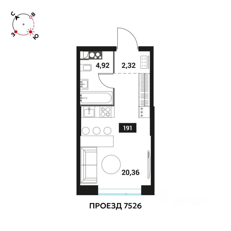 Apartment Sale, 27.6 sq. m. at Innovator, Michurinsky Avenue, Moscow, Russia #1 Apartment Sale, 27.6 sq. m. at Innovator, Michurinsky Avenue, Moscow, Russia #1